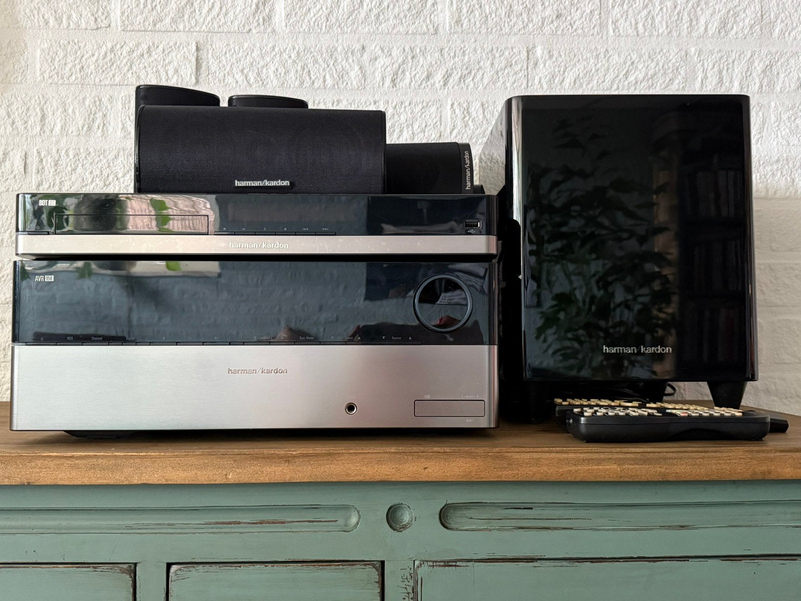 Harman Kardon AVR 158 en BDT 20 compleet met speakers, Ophalen, Gebruikt, Overige merken