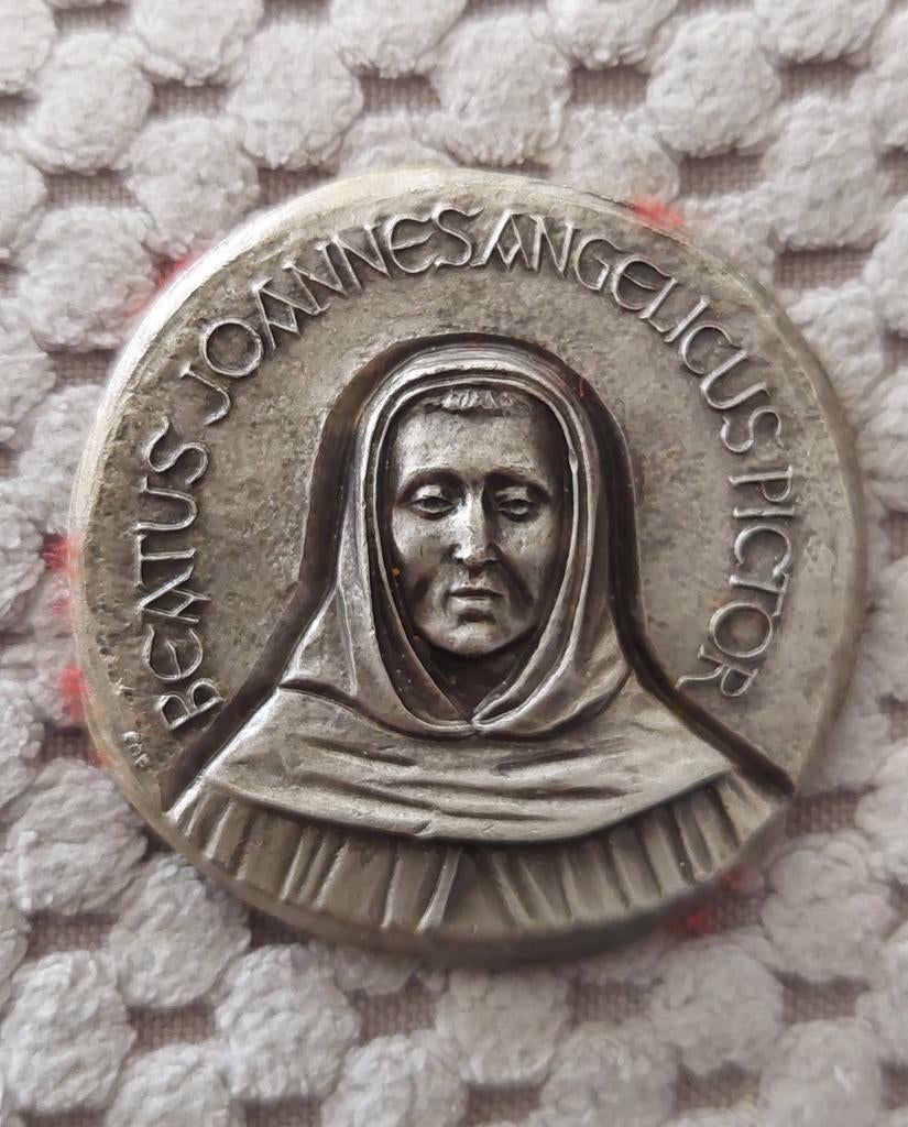 Penning Fra Angelico de engelen schilder 1982,  4 cm., Ophalen of Verzenden