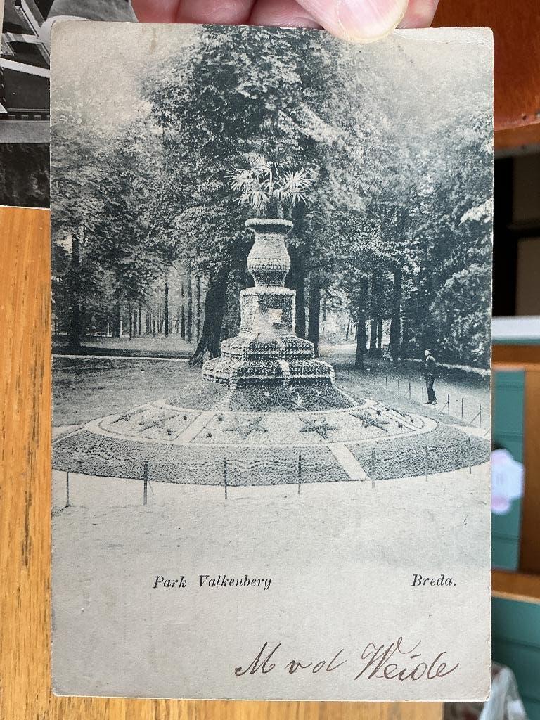 Breda park Valkenberg 1905, Verzenden, Voor 1920, Gelopen, Noord-Brabant