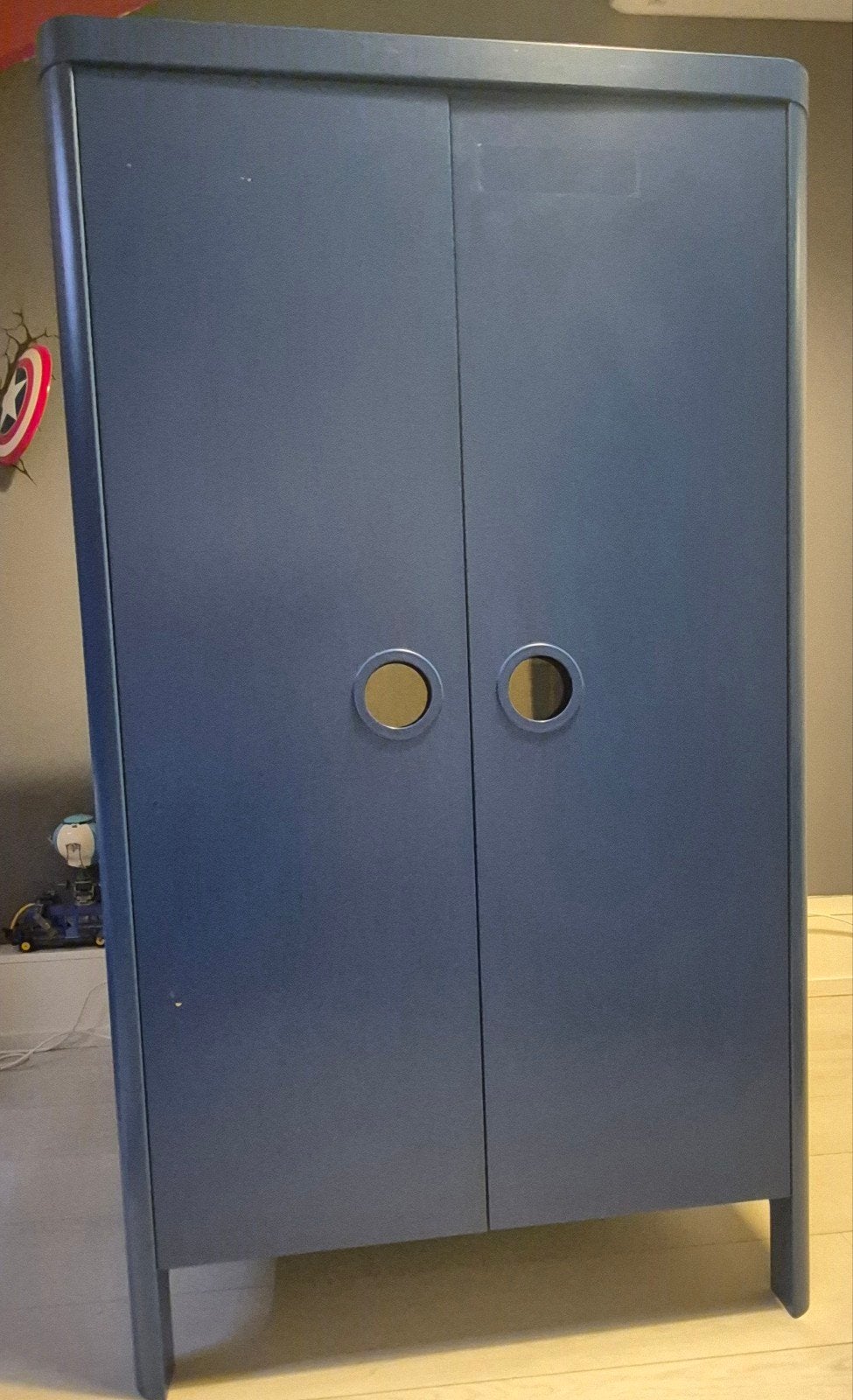 Blauwe kinderkast en lade kast, Huis en Inrichting, Kasten | Ladekasten, Ophalen, 25 tot 50 cm, 50 tot 100 cm, Minder dan 100 cm