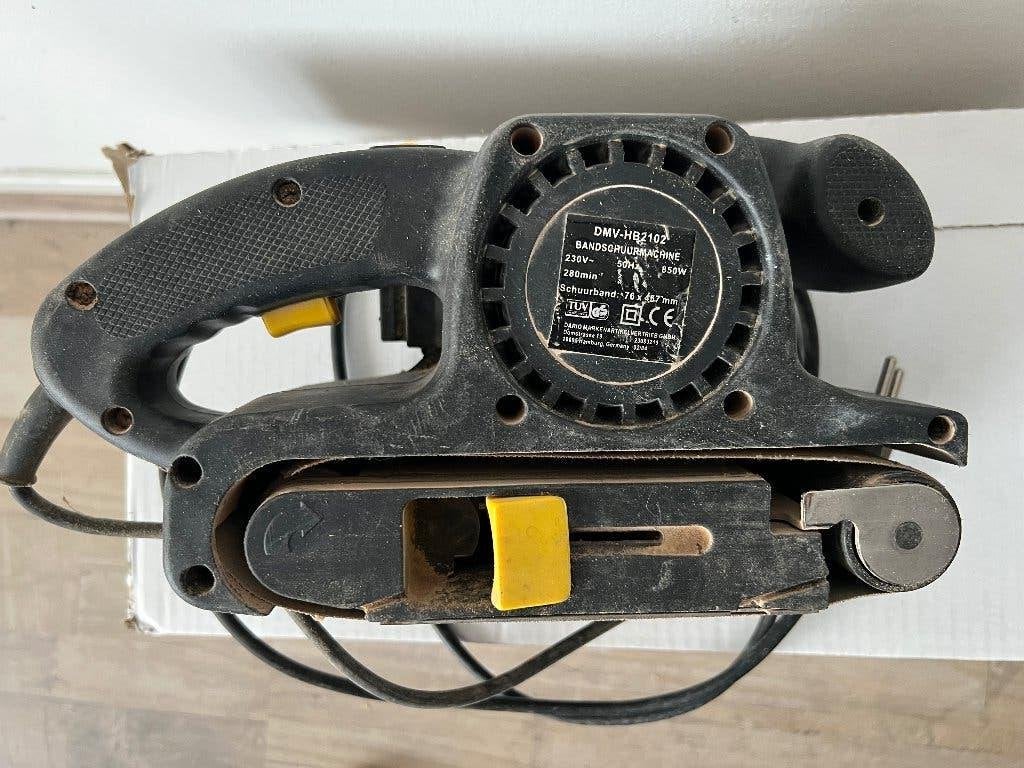 Bandschuurmachine DMV- HB2102 850W, Doe-het-zelf en Verbouw, Gereedschap | Schuurmachines, Ophalen of Verzenden, Gebruikt, 600 tot 1200 watt