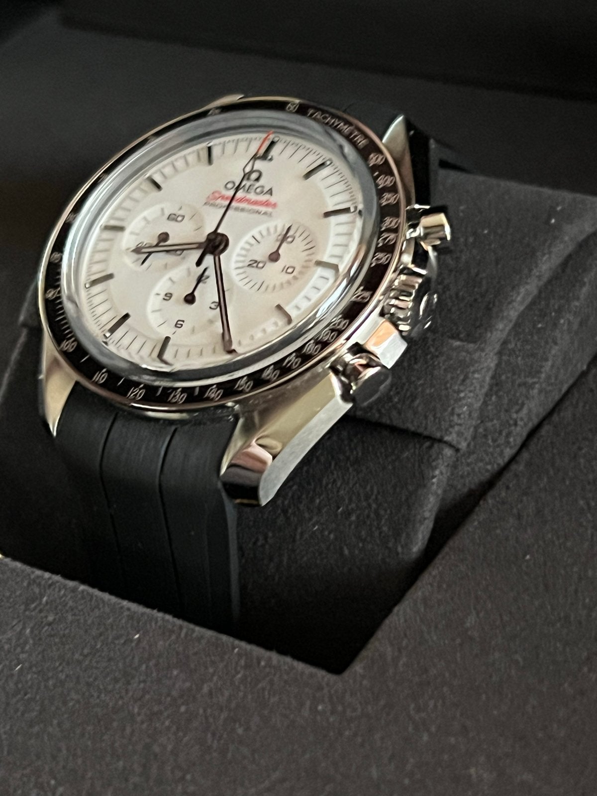 Omega Speedmaster Professional Moonwatch White Face, Ophalen, Staal, Polshorloge, Overige materialen