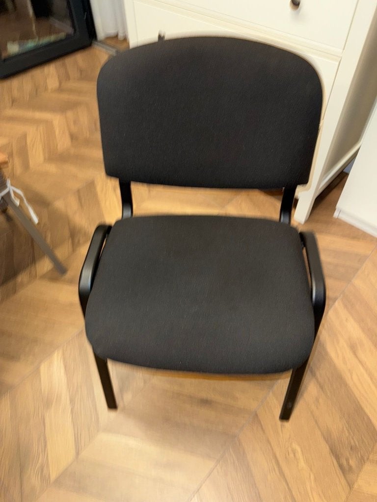 Stoelen, Ophalen, Zo goed als nieuw, Zwart, Vijf, Zes of meer stoelen