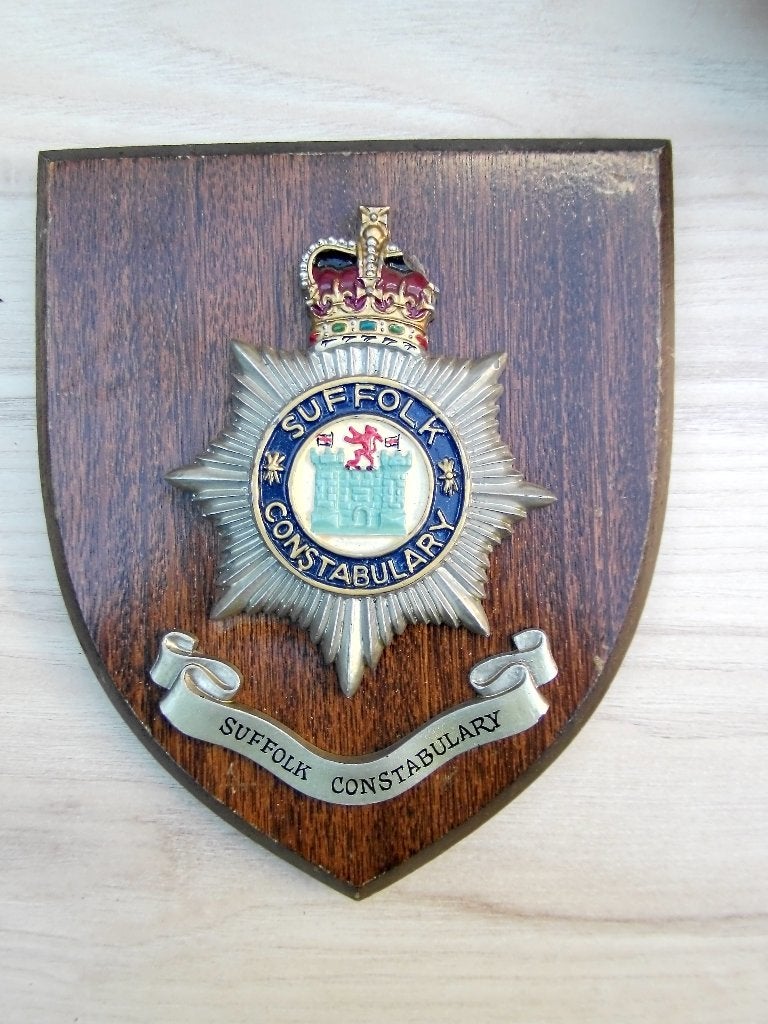 Wapenschild Suffolk Constabulary, Ophalen of Verzenden, Overige soorten, Engeland, Embleem of Badge