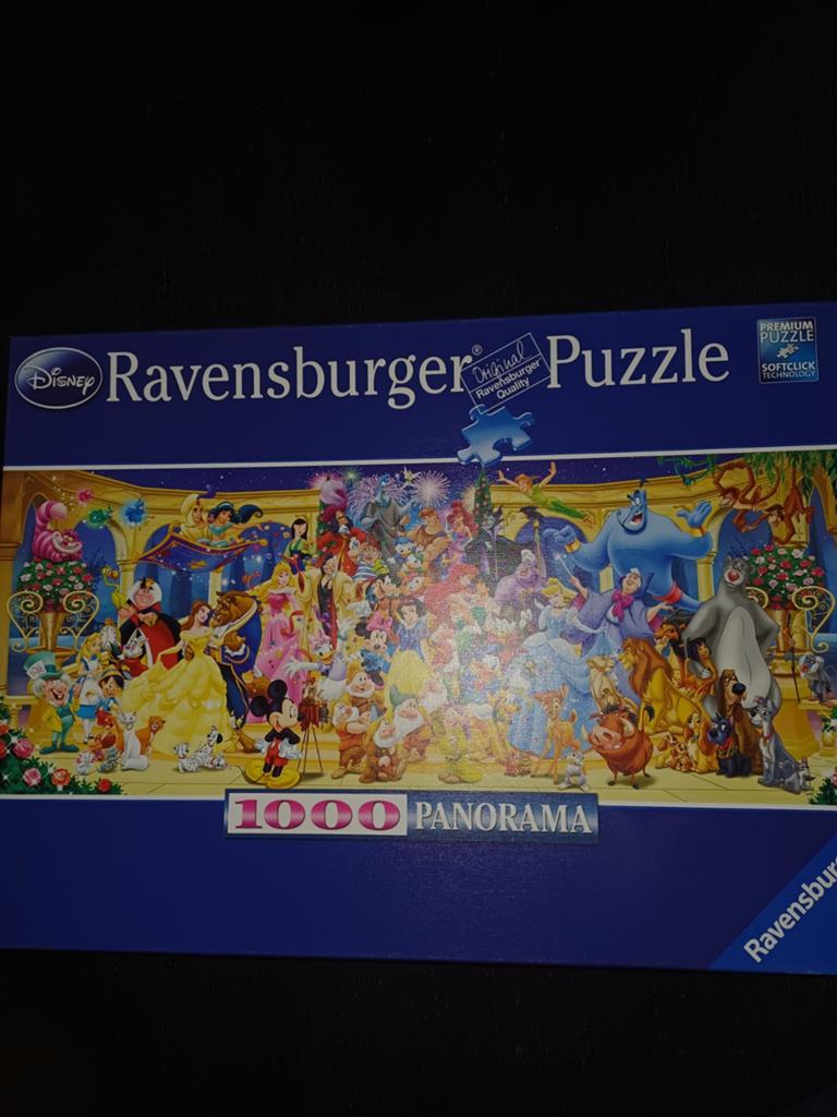Disney panorama puzzel 1000 st, Ophalen of Verzenden, 500 t/m 1500 stukjes, Zo goed als nieuw