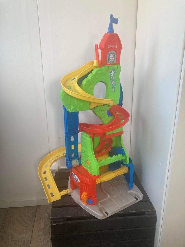 Fisher-Price Plastic Autobaan - 2 Standen, Ophalen, Gebruikt, Speelset