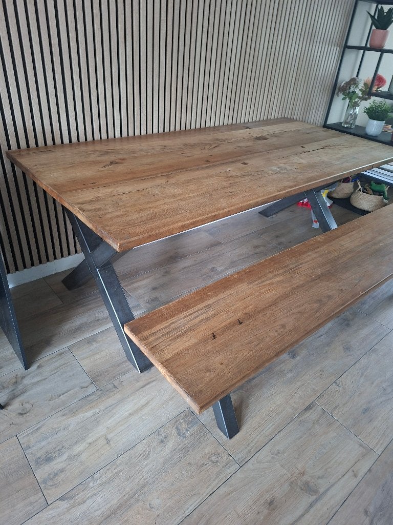 Keukentafel, Ophalen, Gebruikt, 200 cm of meer, 50 tot 100 cm