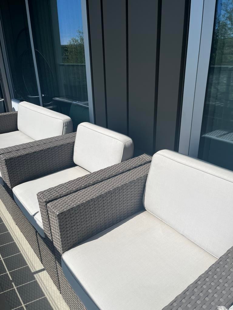 Lounge set 4-delig, Tuin en Terras, Ophalen, Zo goed als nieuw