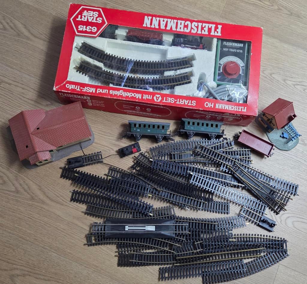 Model trein, Hobby en Vrije tijd, Modeltreinen | H0, Ophalen, Gebruikt, Gelijkstroom, Rails