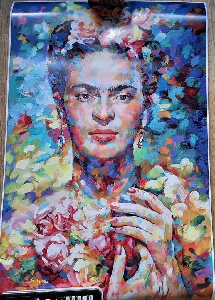 Poster van Frida Kahlo, Verzamelen, Rechthoekig Staand, Nieuw, Ophalen of Verzenden, A1 t/m A3