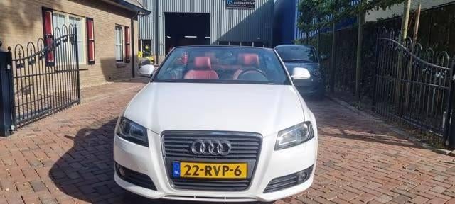 Audi A3 2.0 Tfsi Cabriolet 147KW AUT 2009 Wit, 4 cilinders, 4 stoelen, Wit, Leder