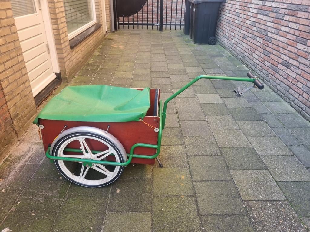 Fietsaanhanger met trekhaak en handvatten - Ideaal voor kran, Fietsen en Brommers, Fietsaccessoires | Aanhangers en Karren, Ophalen