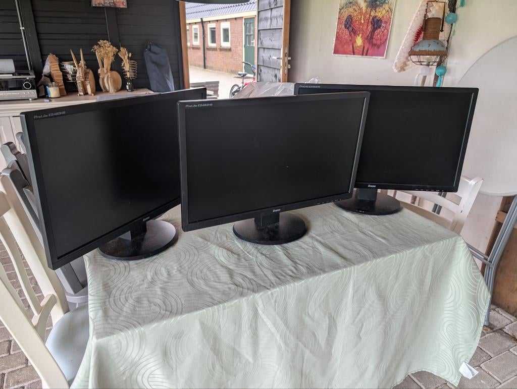 24 inch schermen. Verschillende merken, ook per stuk., Computers en Software, Monitoren, Gebruikt, HDMI, Full HD, Ophalen of Verzenden