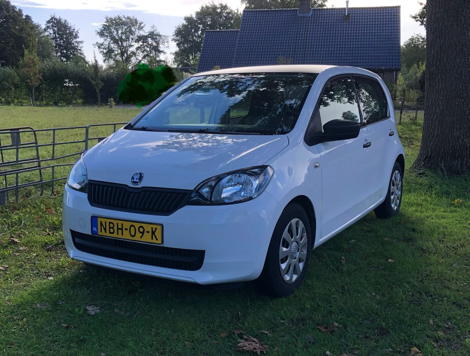 Skoda Citigo 1.0 5 drs 2014 airco, Voorwielaandrijving, Euro 5, Stof, Wit