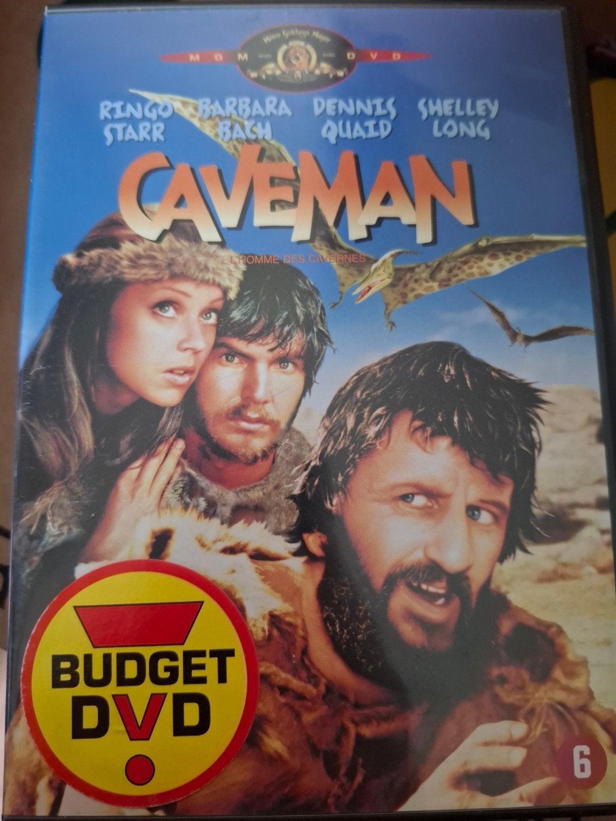 Caveman DVD - Komedie met Ringo Starr - Budget DVD, Ophalen of Verzenden
