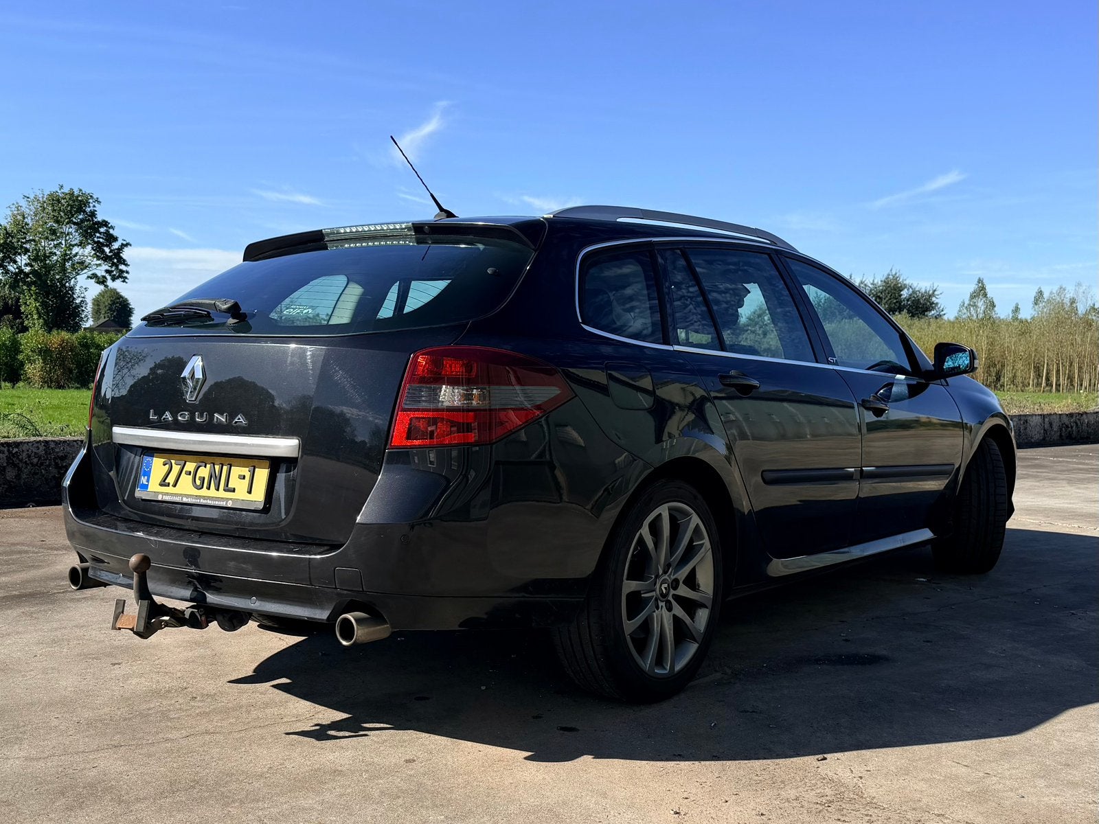 Renault Laguna GT 2.0T 16V 205 Estate 2008, Auto's, Voorwielaandrijving, Zwart, 4 cilinders, Navigatiesysteem