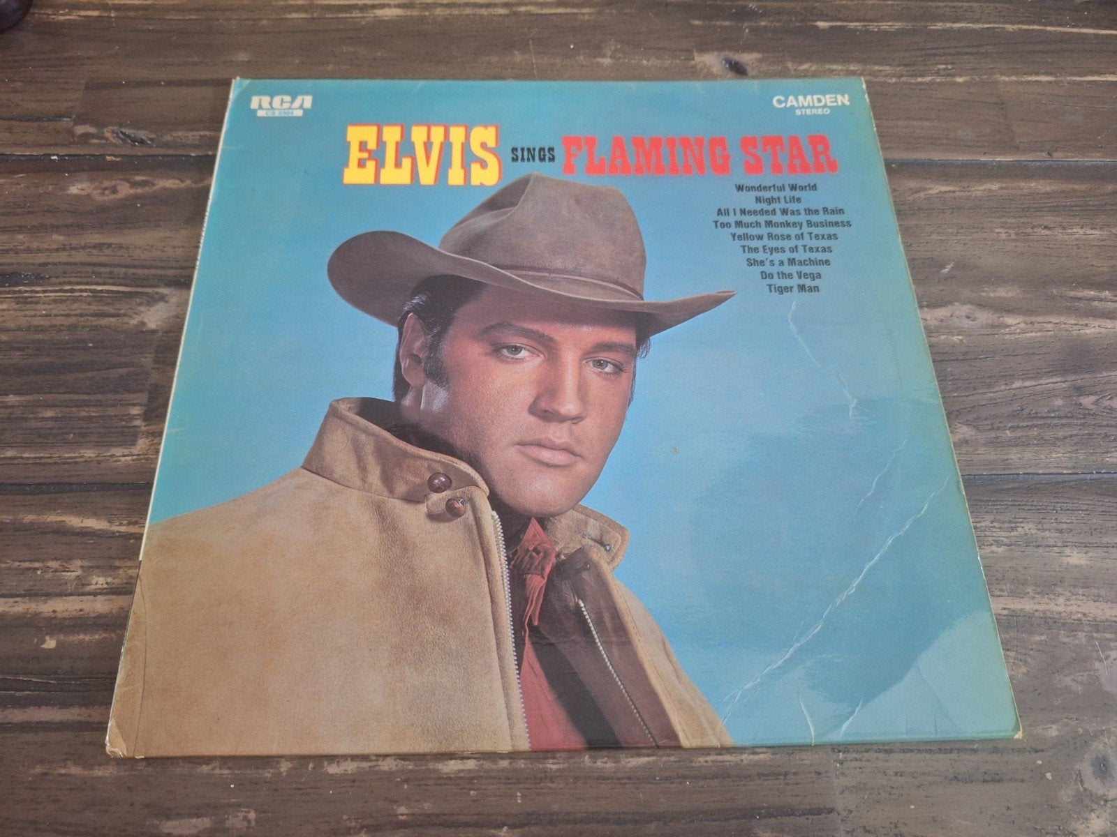 Elvis Sings Flaming Star LP - Pop Rock Vinyl, LP, Gebruikt, Ophalen of Verzenden, Beschermende buitenhoes