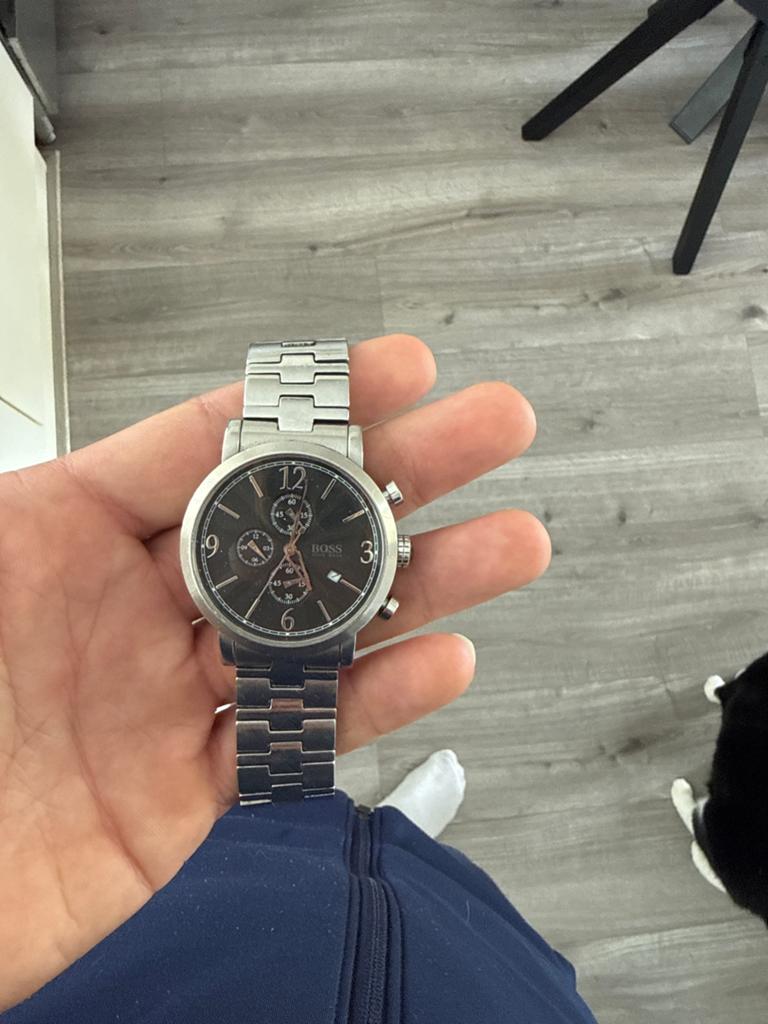 Hugo Boss horloge - bandje defect, werkt verder goed, Sieraden, Tassen en Uiterlijk, Horloges | Heren, Overige merken, Gebruikt