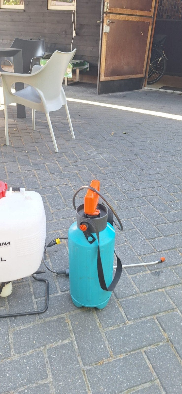 Handige rugsproeier voor tuin en planten, Tuin en Terras, Ophalen, Gebruikt, Handsproeier