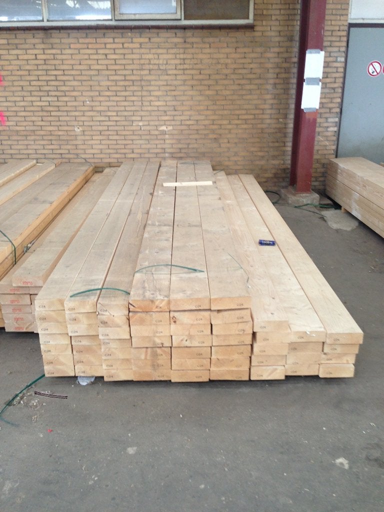 Nieuwe geschaafde vuren balken van diverse afm. en lengtes., Ophalen, Nieuw, 250 cm of meer, Balken