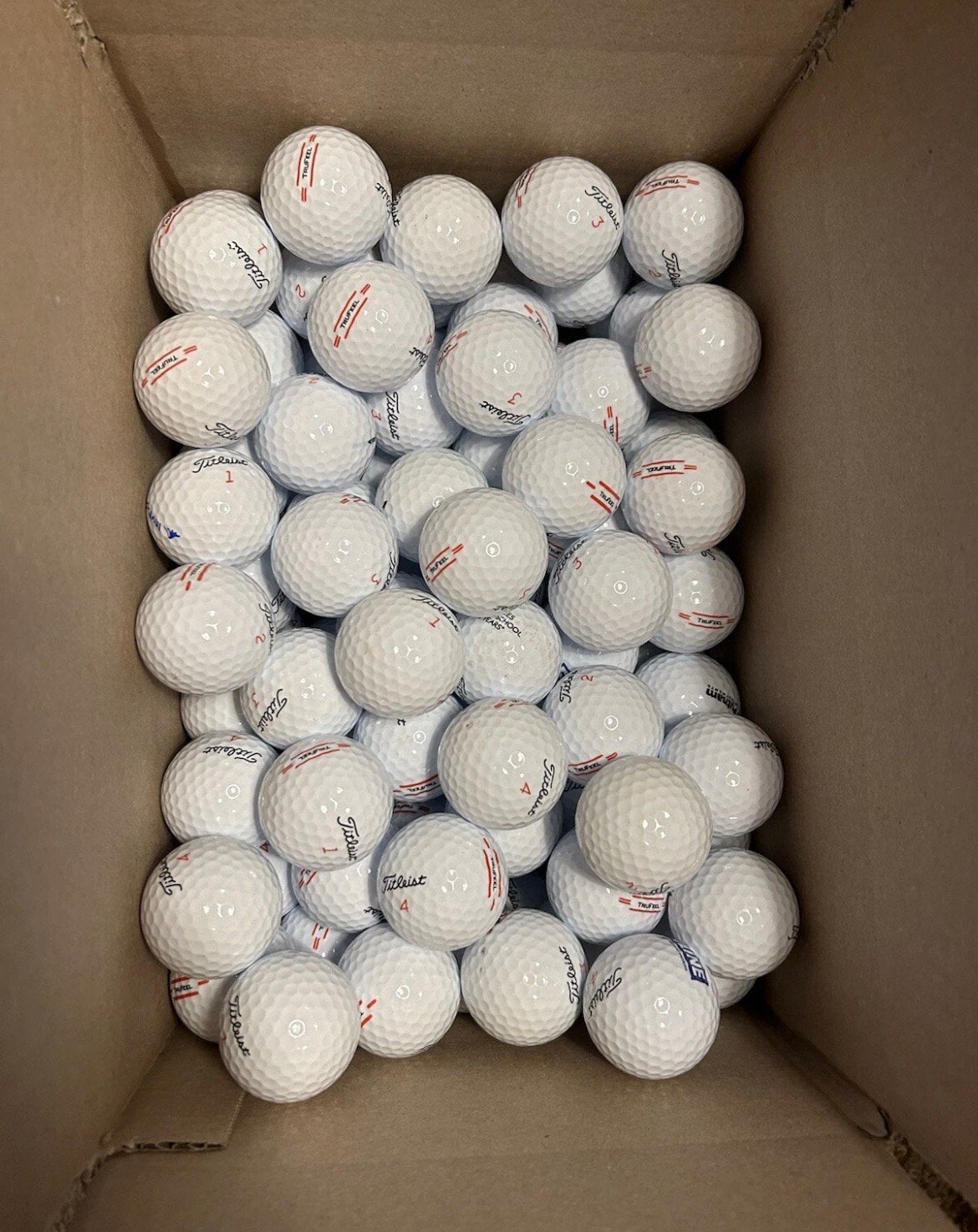 AAAA kwaliteit Titleisy Trufeel golfballen, Ophalen of Verzenden, Zo goed als nieuw, Bal(len), Overige merken