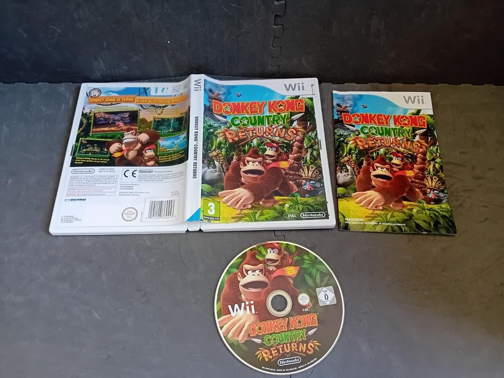 Wii spel Donkey Kong Country Returns, Avontuur en Actie, Gebruikt, ., 2 spelers