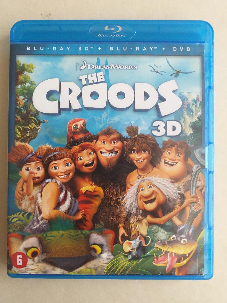Croods 3D Bluray + 2D Bluray + Dvd, Cd's en Dvd's, Ophalen of Verzenden, Zo goed als nieuw, Tekenfilms en Animatie