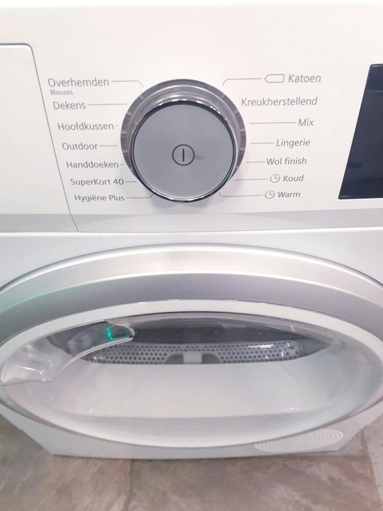 warmtepomp droger siemens  8kg iQ500 A+ 1JAAR Garantie, Ophalen, Overige typen, 8 tot 10 kg, Refurbished
