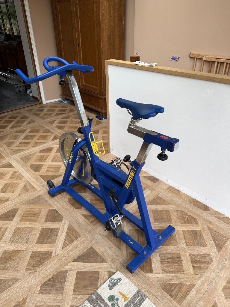 Spinning fiets, Sport en Fitness, Ophalen, Gebruikt, Metaal, Spinningfiets
