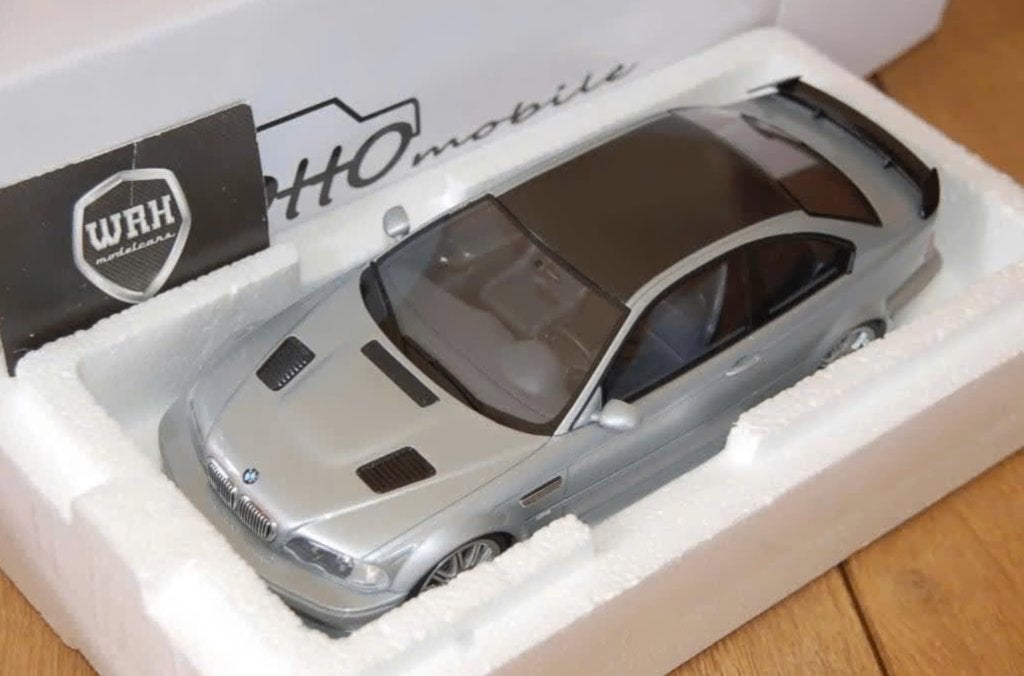 1:18 BMW M3 E46 GTR STREET silver Otto mobile OT1128 WRH, Verzenden, Zo goed als nieuw, Auto, OttOMobile