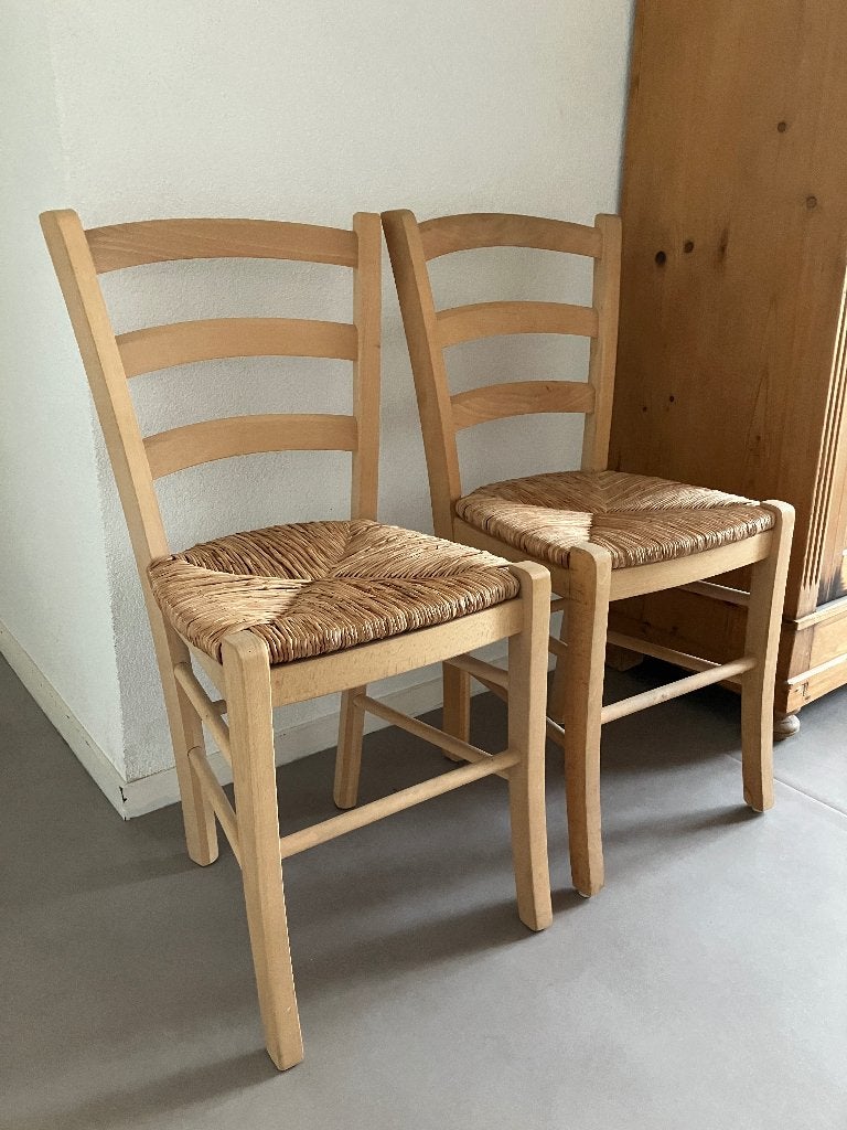 Stoelen, Huis en Inrichting, Stoelen, Ophalen, Twee, Bruin, Zo goed als nieuw