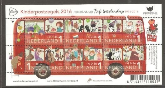 2016 Vel Kinderpostzegels, Ophalen of Verzenden, Postfris