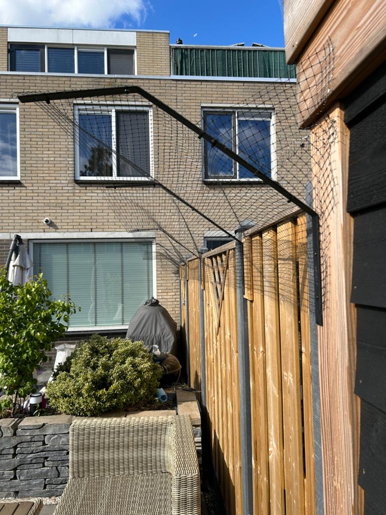 Spuut kattengaas totaal 20meter, Ophalen