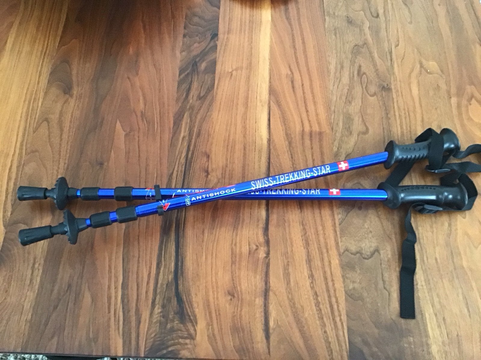 Swiss Trekking-Star Antishock Wandelstokken, Ophalen of Verzenden, Gebruikt, Wandelstok