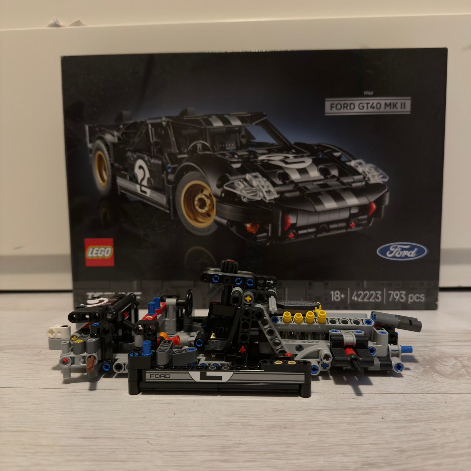 Lego technic ford gt40 mk2, Ophalen of Verzenden, Zo goed als nieuw