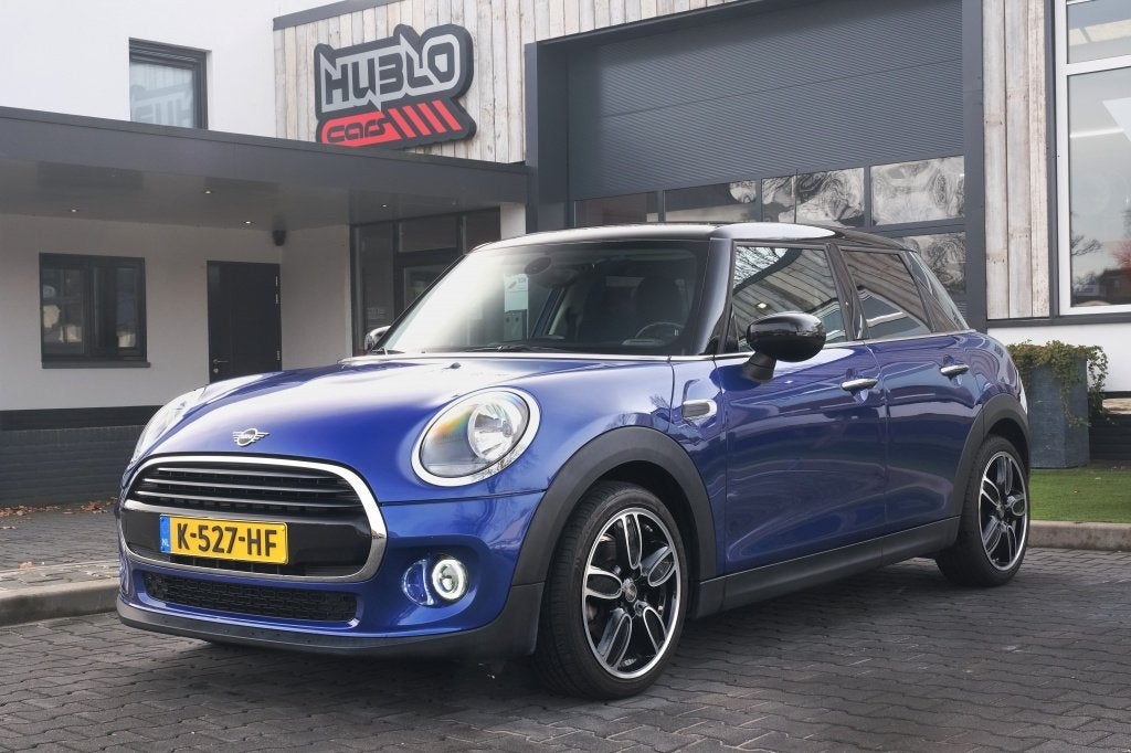 MINI Cooper 1.5 Pepper Origineel NL, Digitaal display, 5Deur, Voorwielaandrijving, Gebruikt, 1165 kg, Blauw