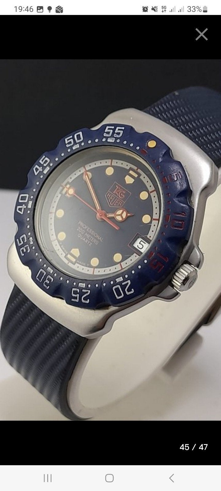 Mooie TAG Heuer horloge met lichte gebruikssporen, Gebruikt, Staal, Polshorloge, Overige materialen