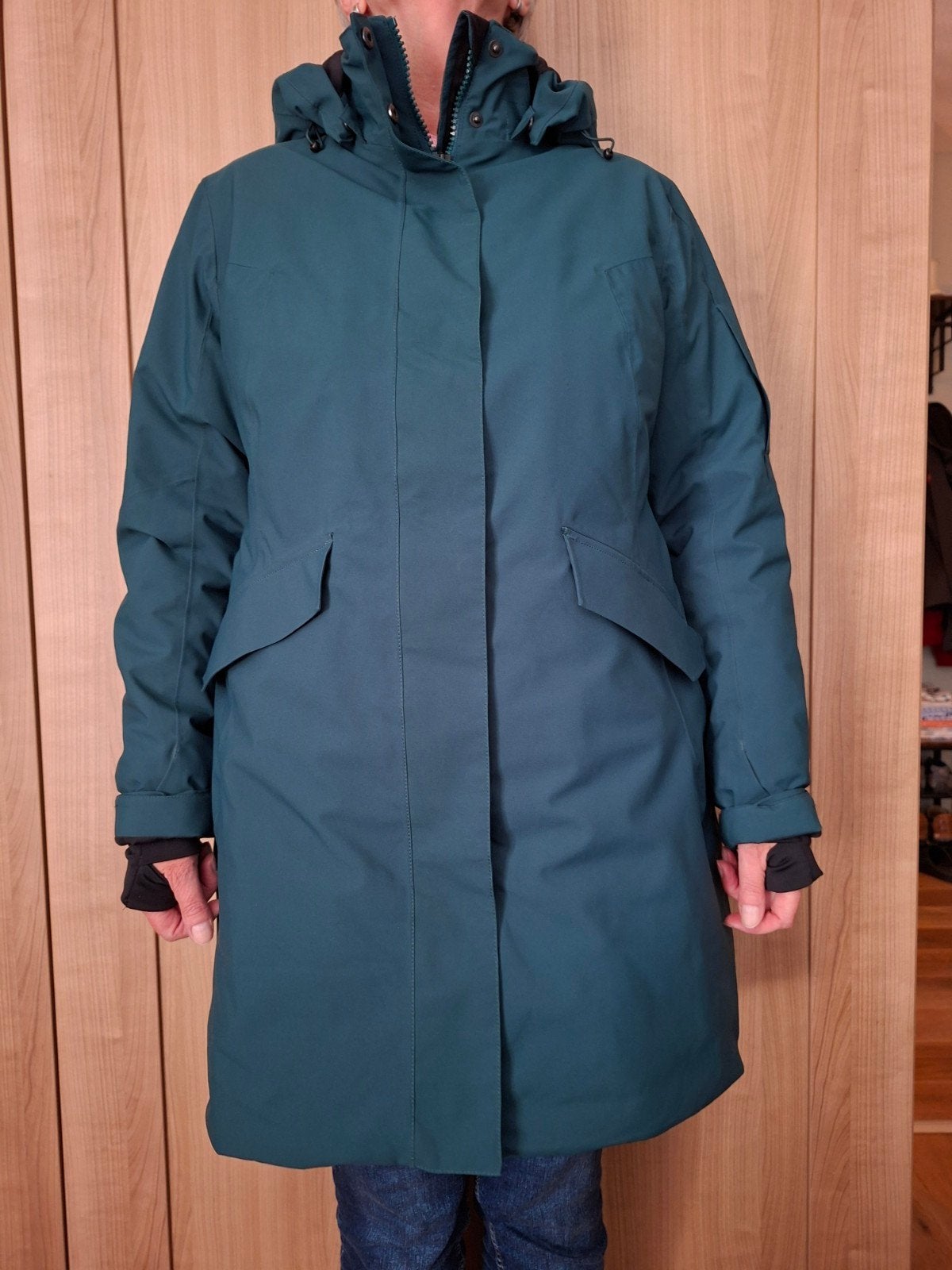 Donkergroene winterjas / parka ANWB Human Nature mt XL (44), Kleding | Dames, Human Nature, Ophalen of Verzenden, Zo goed als nieuw
