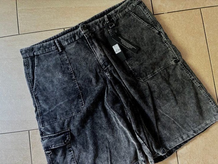 Nieuwe geribbelde broek met wijde pijpen, maat 4XL, Ophalen of Verzenden, Nieuw, Overige maten, Zwart