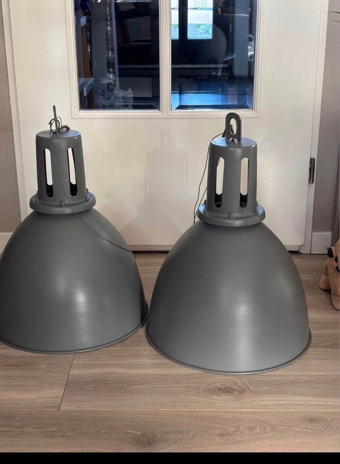 IKEA lampen serie: Industriële hanglampen en vloerlamp, Ophalen, Gebruikt, E27 (groot), Metaal