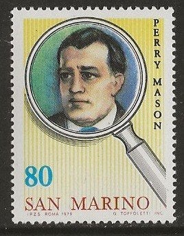 San  Marino 25, dedective Mason voor asmae, Verzenden, Overige landen, Gestempeld