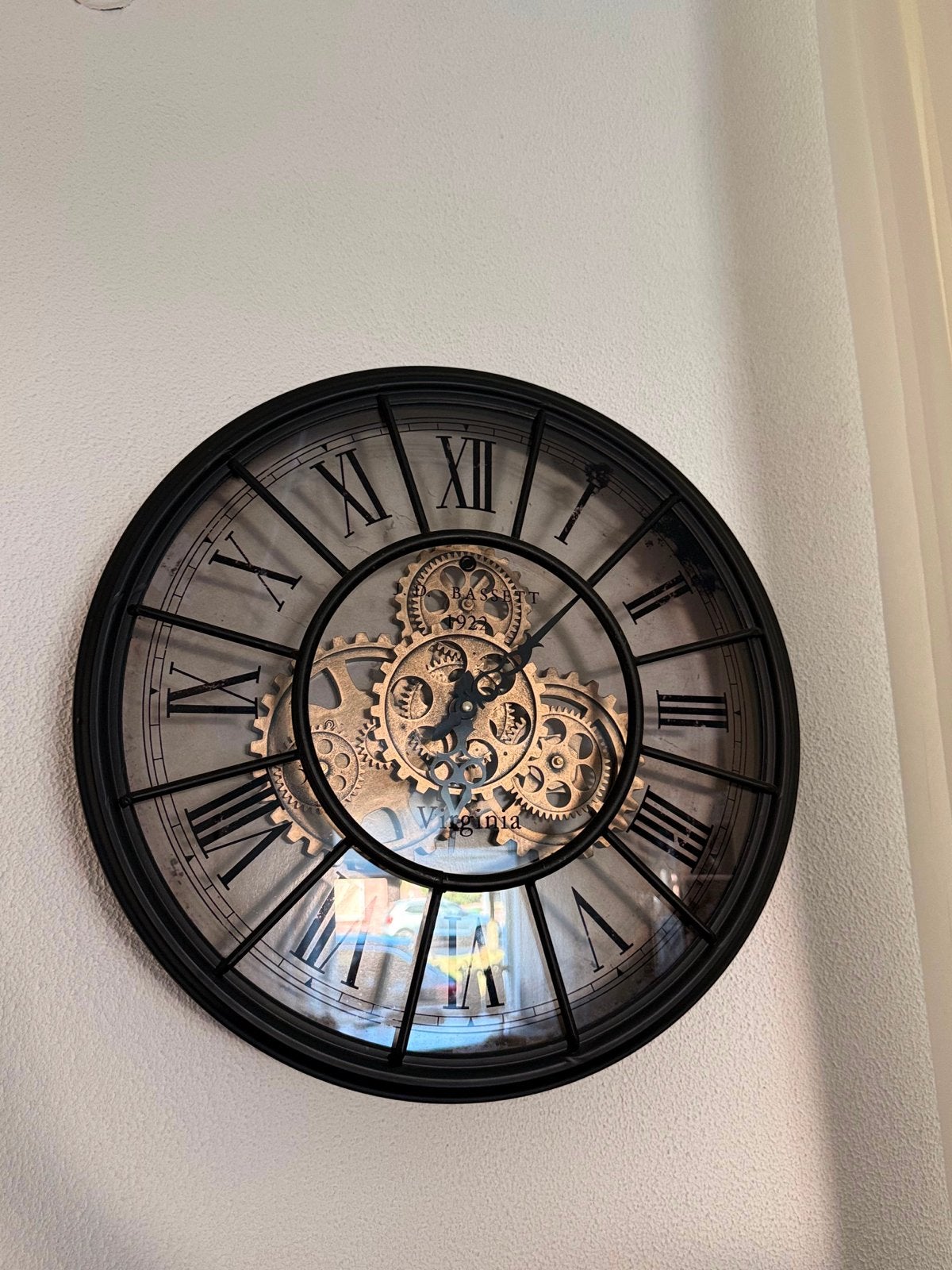 Grote Wandklok met Zichtbaar Uurwerk - Industrieel Design, Ophalen, Wandklok, Zichtbaar uurwerk, Analoog