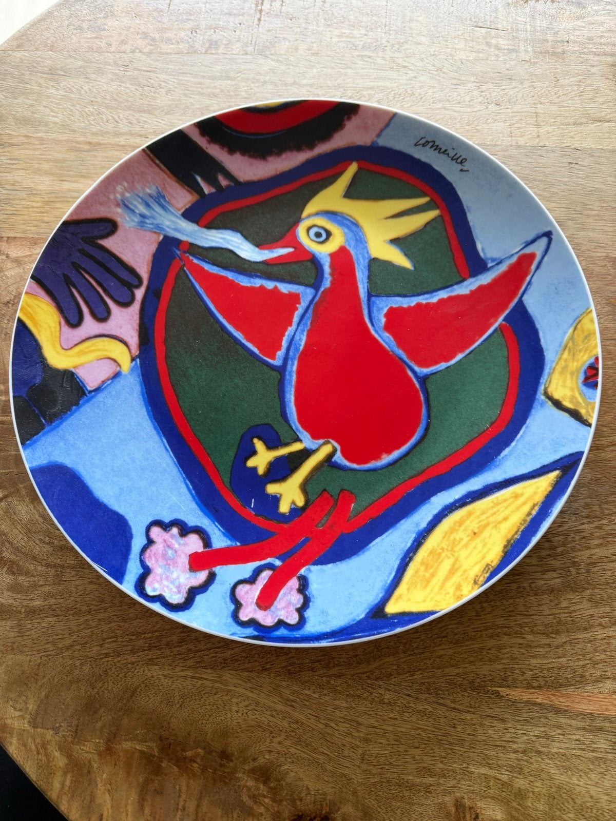 Corneille wandbord - Vliegende vogel, Ophalen of Verzenden