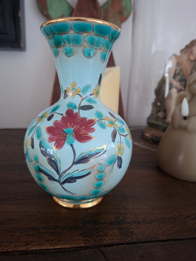 Prachtige Vintage Flora Gouda Holland Vaas, Ophalen of Verzenden