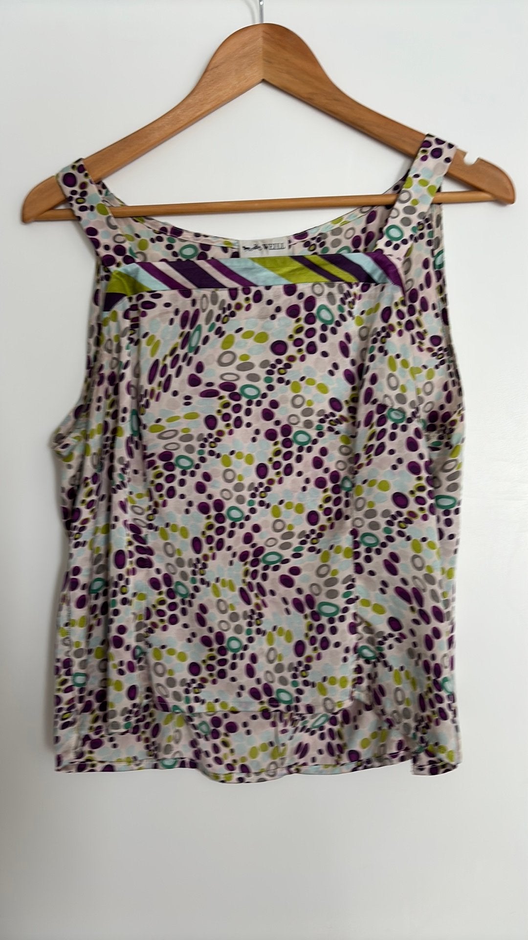 100 % zijde topje 42, Kleding | Dames, Tops, Ophalen of Verzenden, Zo goed als nieuw, Maat 42/44 (L), Zonder mouw