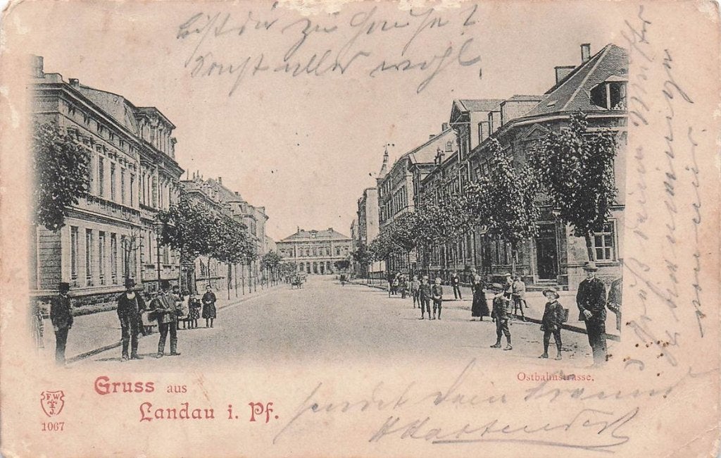 703-166-007 Landau in der Pfalz Ostbahnstrasse, Verzenden, Voor 1920, Duitsland