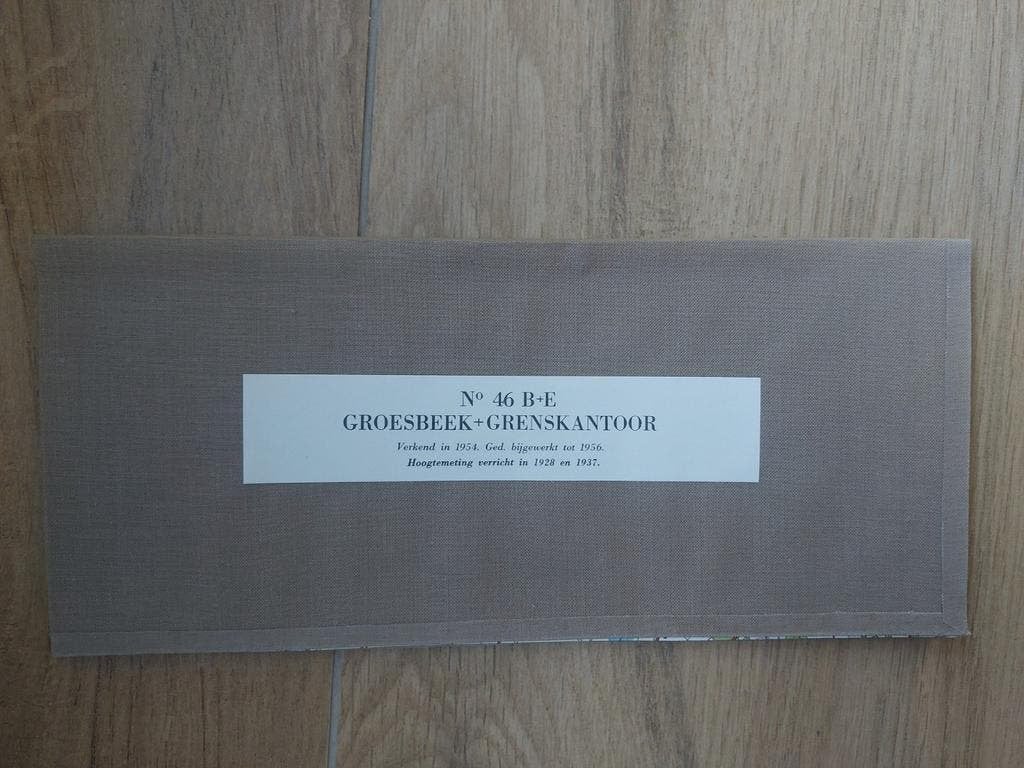 46B+E Groesbeek Milsbeek Aaldonk Gennep Stafkaart uit 1958, Boeken, Atlassen en Landkaarten, Topografische Dienst Nederland, Ophalen of Verzenden