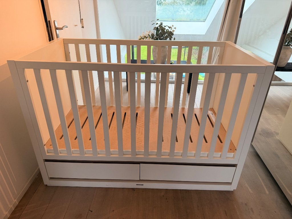 KidsMill cot 70cmx140cm (adjustable height), Ophalen, Gebruikt, Ledikant