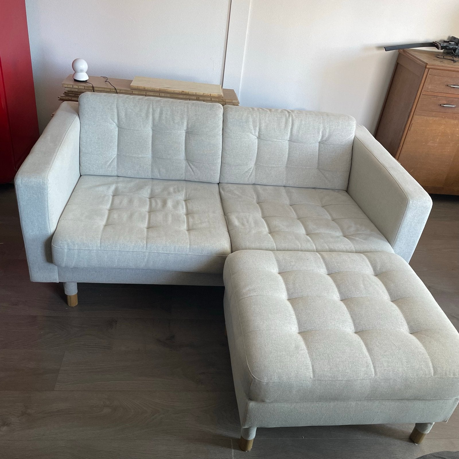 IKEA LANDSKRONA 2-zitsbank, hoekbank, Huis en Inrichting, Ophalen, Gebruikt, 150 tot 200 cm, Tweepersoons