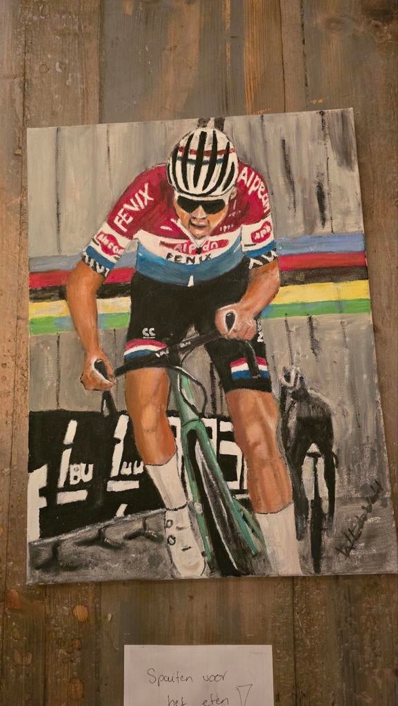 Olieverf Schilderij mathieu vd poel 30x40 cm, Antiek en Kunst, Kunst | Schilderijen | Modern, Ophalen of Verzenden